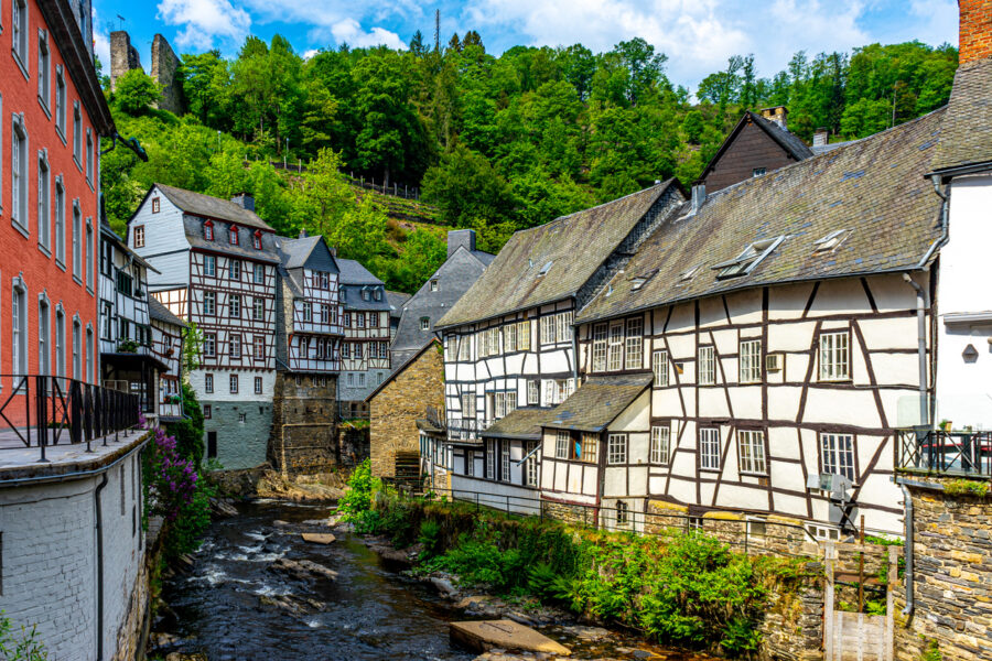 blick auf monschau an der rur
