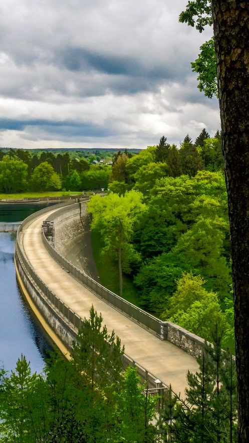 Blick auf die Dreilägerbachtalsperre