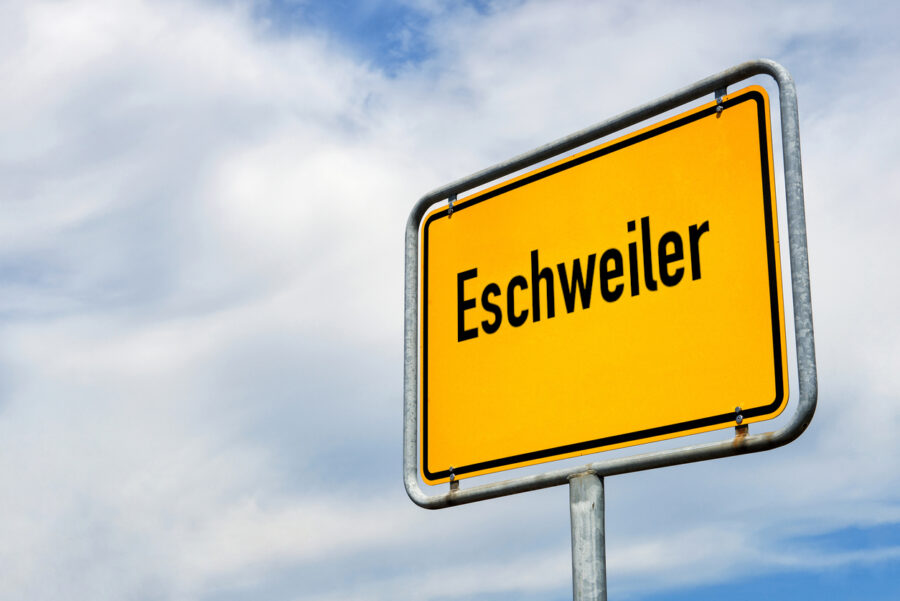 ortsschild von eschweiler