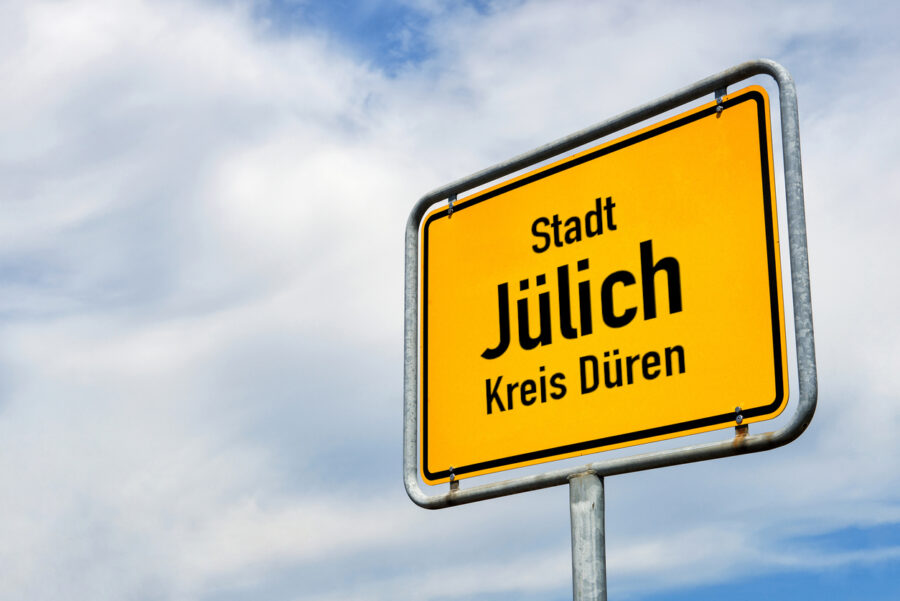ortsschild stadt jülich